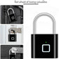 Fingerprint Padlock Rechargeable Keyless Anti-theft Security Smart Door Lock-1 Piece ( Random Colour)